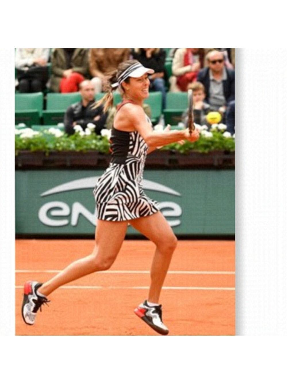 ADIDAS Y-3 Roland Garros On-Court Tennis Racerback Mini Sleeveless Dress